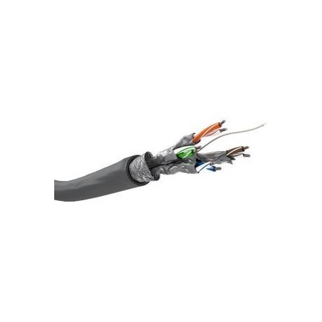 Goobay RJ45 CAT 6 S/FTP CCA 305m Grey - High-Speed Reliable Ethernet Cable for Optimal Connectivity